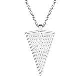 Chereda Cabalistic Abraxas Abracadabra Pendant Necklace For Men Male Magic Occult Esoteric Amulet Jewelry Necklaces