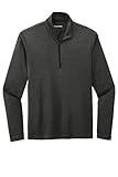 SPORT-TEK Unisex Endeavor Half Zip Pullover, Black Heather, XX-Large