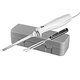 Hamilton Beach Electric Knife Set with Reciprocating Serrated Blades, Storage Case, Fork - For Carving Meats, Bread, Foam, More