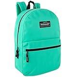 Trail maker Classic 17 inch Backpacks with Adjustable Padded Straps | School Backpacks for Girls, Boys (Aqua)