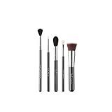 SIGMA Beauty Most Wanted Makeup Brush Set – Set of 5 Favorite Makeup Brushes for Foundation, Highlighter, Eyeshadow, Pencil Liner, and Blending (5 pcs)