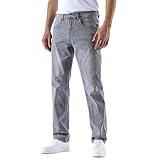 GAIAKOU Jeans for men baggy slim fit mens work straight loose jeans men's grey flex regular plus size stretch waist cowboy lightweight comfortable relax fashion relaxed stretchy light gray denim Pants