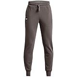 Under Armour Boys Rival Fleece Joggers, (176) Fresh Clay / / Onyx White, Youth Small