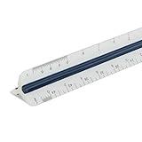 Pacific Arc Architectural Scale Ruler, 6" Scale Ruler for Architectural Designs, Engineering, or Drafting