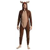 SLEEPHERO Adult Onesies for Men Costume Halloween Pajama Pajamas Reindeer XXL