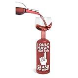BigMouth Inc. Wine Bottle Glass Holds a Full Bottle Funny Novelty Gifts for Wine Lovers Giant Drinking Glass for Adults