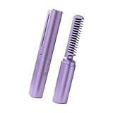Hair Styling Tool Double Function Straightener Curler with Heat Defense Pocket Size for Delicate Infant Care Comb