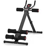RELIFE REBUILD YOUR LIFE AB Workout Machine Abdominal Trainer Foldable Ab Cruncher Strength Training Equipment for Home Gym 440 LBS