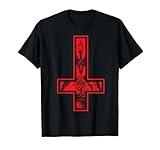Baphomet Inverted Cross Occult Satanism Hail Satan T-Shirt