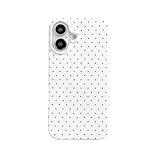 Reoomukk Cute Polka Dot Phone Case for iPhone 17 6.3",Aesthetic Vintage Trendy Boho Minimalist Design Elegant Chic Protective Girls Women Cases for i17 White