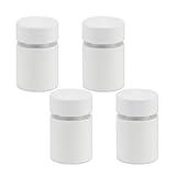 Metro Single Panel Standoffs – Set of 4 with Anchors & Instructions | Elegant Sign & Display Mounts for Interior Architectural Design | White, Diameter .59" x Length 1.57"