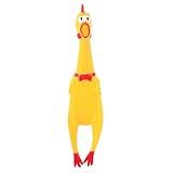 POPLAY Rubber Chickens That Squeak, Screaming Chicken Dog Toys Prank Novelty Toys for Kids Adults