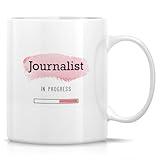 Retreez Funny Future Journalist Mug - 11 Oz Ceramic Coffee Cup - Journalism Student Gift - Loading Mug - Humorous for Aspiring Journalists, Media Students - Graduation Gift for Women