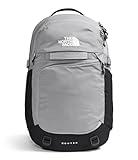 THE NORTH FACE Router Everyday Laptop Backpack | Daypack with Water Repellent Finish, 17" Laptop Sleeve, Reflective Details, Meld Grey/TNF Black-NPF, One Size