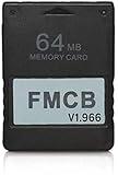 PS2 Memory Card FMCB 64MB for PlayStation 2 PS2,Just Plug and Play, Free Mcboot Your PS2