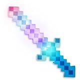 Fun Central LED Light-Up Pixel Sword – 18” 8-Bit Style Toy with Multicolor Flashing Lights