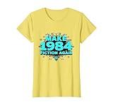 Make 1984 Fiction Again: Orwell-Inspired Political Satire T-Shirt, Women, Lemon Yellow