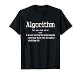 Funny Computer Programmer Algorithm Definition Gift T-Shirt