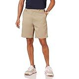 Amazon Essentials Men's Classic-Fit Stretch Golf Shorts (Available in Big & Tall), Khaki Brown, 36