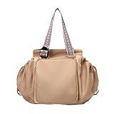 NPJGKY Multifunctional Travel Organizer Bag for Ladies - Doubles as a Stylish Backpack, Crossbody and Shoulder Bag, Boasts Great Storage Capacity(Khaki)