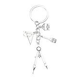 Engineer Architect Gift Keychain for Men Women Architect Students Teacher Gifts for Teens Novelty Architectural Drafter Gifts for Interior House Designers Carpenter Arquitectura Key Chain Accessories