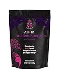 All In Nutritionals Ancient Energy Plus Powdered Supplement, Juicy Grape - 30 Servings, 1 Scoop, Coconut Sugar, Monk Fruit, Reb M, Sustained Energy, Mental Clarity, Focus, No Jitters, No Crash