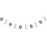 Raoformi Football and Baby Bottle Banner - Football Baby Shower Hanging Party Decorations, Sports Theme Birthday Home Garland Supplies,Gender Reveal Party Favors