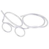 QNCIGER Straw Glasses - Funny Adults Crazy Eyeglass Straw for Birthday Parties, DIY Fun Activities, Kids Party Supplies, Game Ideas (1 Pcs, Crystal)