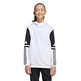 adidas Unisex-Kids Squadra 25 Soccer Sweat Hoodie, White, Large