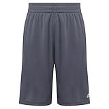 adidas boys Elastic Waistband Bold 3s Shorts, Onix, Medium US