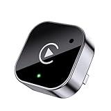 2-in-1 Wireless CarPlay & Android Auto Adapter, Plug & Play CarPlay Dongle Converts Wired to Wireless, Fast Auto-Connect, No Delay, Compact Design for iPhone & Android with USB/USB-C Port(Black)