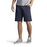 Lee Men's Extreme Motion Flat Front Short Navy 33