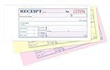 Adams Money/Rent Receipt Book, Carbonless, 3-Part, 2-3/4 x 7-3/16 Inches, 50 Sets per Book (TC2701)