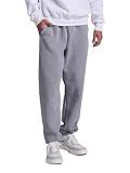 Russell Athletic Mens Dri-Power Fleece Closed-Bottom & Joggers Sweatpants, Oxford, Medium US