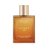 BellaVita Luxury Honey Oud Eau de Parfum (3.4 fl. oz.) | Patchouli, Vanilla, Bergamot, Floral & Spicy + Made with Clean & Vegan Essentials Oils + Cruelty Free | Long-Lasting Unisex Fragrance