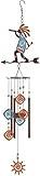 Sunset Vista Designs Southwest Collection - 37-Inch Rustic Metal Wind Chime, Kokopelli