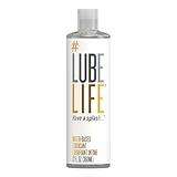 LubeLife Water-Based Lube – Personal Lubricant for Men, Women & Couples, Travel Size, Non-Staining, Easy Clean-Up, Toy-Safe, 12 Fl Oz