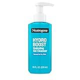 Neutrogena Hydro Boost Hydrating Face Wash & Makeup Remover, Gentle Facial Cleanser Gel with Hyaluronic Acid, Locks Moisture for Soft Supple Skin, Hypoallergenic, Oil-Free, Soap-Free, 7.8 fl oz