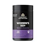 Ancient Nutrition Women’s 50+ Multivitamin with Ashwagandha – Menopause Support for Hot Flashes, Sleep, Mood, Energy & Hormonal Balance – 21 Vitamins & Minerals – 30 Servings