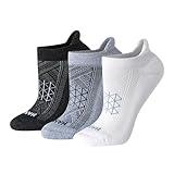 Hanes Women's No Show Running Socks, Absolute Run Socks, Breathable No Show Tab Socks for Running, 4-Pack
