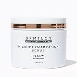 DRMTLGY Microdermabrasion Facial Scrub and Face Mask. Non-Abrasive Face Exfoliator Improves Acne Scars, Blackheads, Pore Size, and Skin Texture. 2 oz
