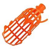 JCBIZ Orange Color Fruit Picker 20x10.5cm Plastic Gardening Basket Catcher Bayberry Picker for Apple Pear Peach Picking Gardening Farming
