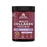 Ancient Nutrition Collagen Powder Protein, Multi Collagen Protein, Hydrolyzed Collagen Peptides Supports Skin and Nails, Joint Supplement (Brain Boost, 45 Servings)