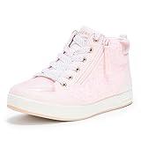 SKECHERS Girls Standouts 2.0-Luxe Shimmer Sneaker, Light Pink, 1 Little Kid