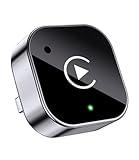 2025 Upgraded Wireless CarPlay Adapter& Android Auto Adapter, Mini&Stable CarPlay Wireless Dongle for iOS 10 Android 11 and Above(Black)