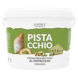 Sweet Pistachio Cream – 6.6 lb (3kg) Tub | Rich, Ready-to-Use Spread for Dubai Chocolate, Knafeh, Desserts & Pastries | Made in Italy
