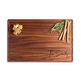 Personalized Cutting Board with Display Stand – Custom Engraved Charcuterie Board, Ideal Gift for Wedding, Housewarming, Bridal Shower, Anniversary, Birthday, Christmas, Mom & Couples, Family