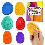 Fidget Classroom Must Have Sensory Toys for Kid Adult 6PC Worry Stone Autism ADHD Christmas Stocking Stuffers School Teacher Counselor Special Education Need Calm Down Quiet Stress Item Anxiety Relief