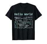 Hello World - Computer Programming Languages T-Shirt