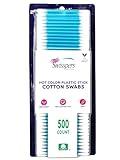 Swisspers Hot Colored Swab-500 ct (Color May Vary)